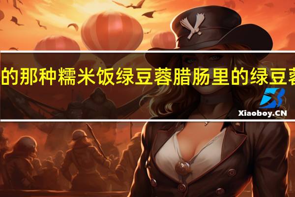 南宁早餐卖的那种糯米饭绿豆蓉腊肠里的绿豆蓉糯米饭如何做的