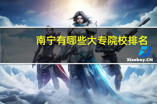 南宁有哪些大专院校排名