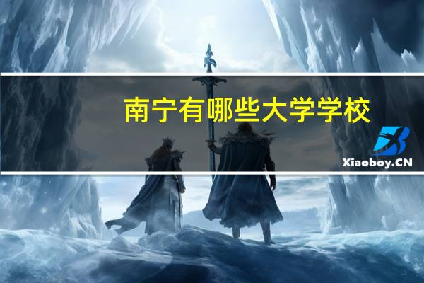 南宁有哪些大学学校