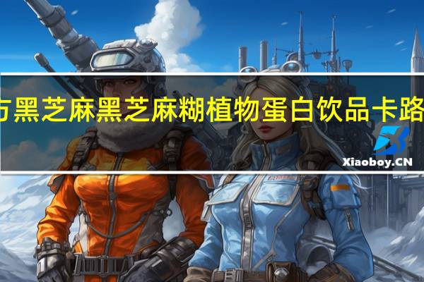 南方黑芝麻 黑芝麻糊植物蛋白饮品卡路里是多少