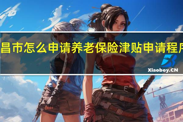 南昌市怎么申请养老保险津贴　申请程序是什么