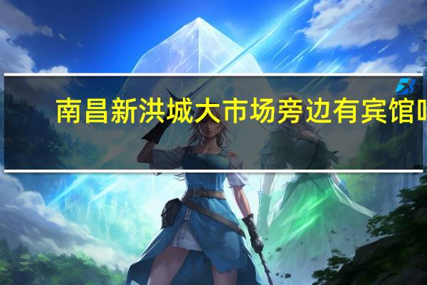 南昌新洪城大市场旁边有宾馆吗