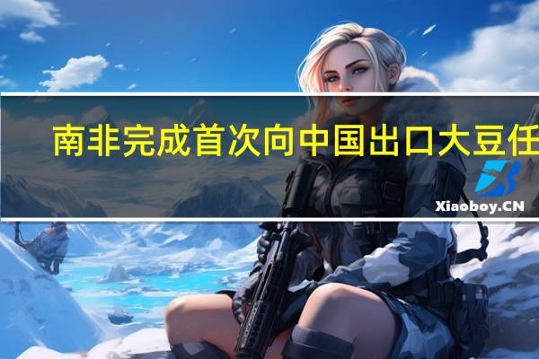 南非完成首次向中国出口大豆任务