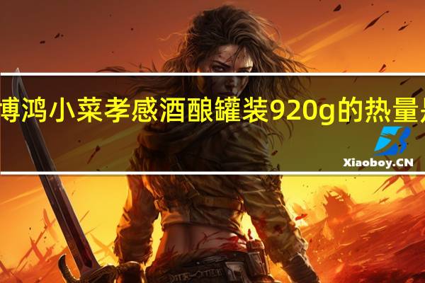 博鸿小菜 孝感酒酿 罐装920g的热量是多少