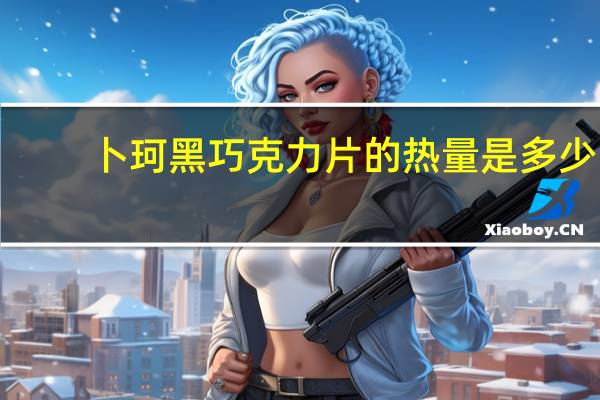 卜珂 黑巧克力片的热量是多少