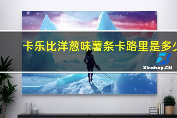 卡乐比 洋葱味薯条卡路里是多少