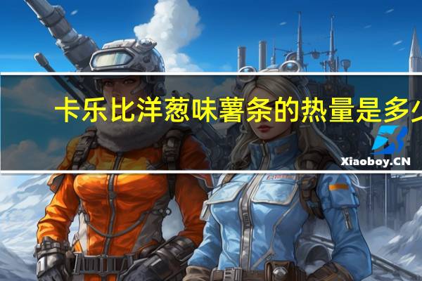 卡乐比 洋葱味薯条的热量是多少