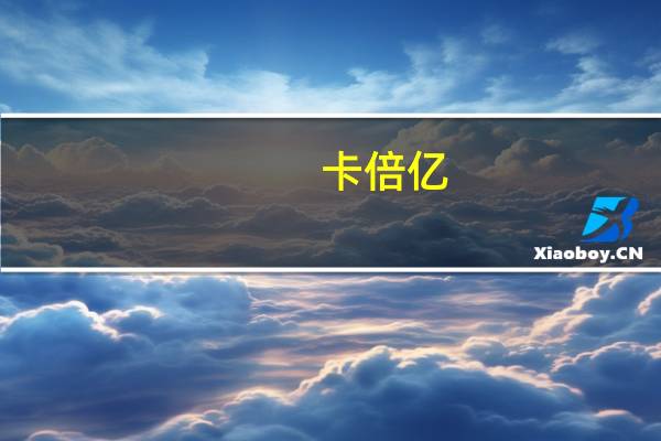 卡倍亿:目前经营状况良好今年经营业绩将会保持稳定增长势头