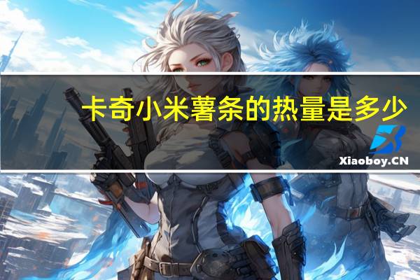 卡奇 小米薯条的热量是多少