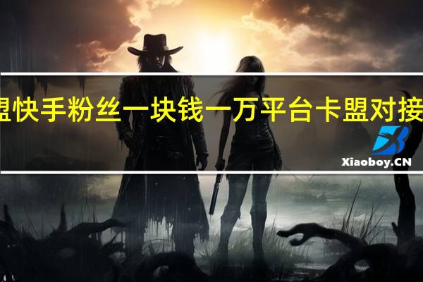 卡盟快手粉丝一块钱一万平台 卡盟对接一手货源