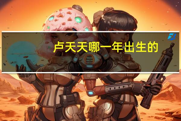 卢天天哪一年出生的(卢天天)