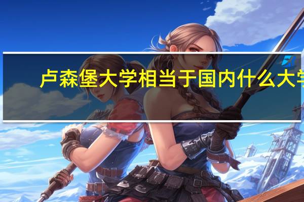 卢森堡大学相当于国内什么大学