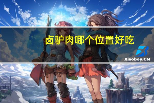 卤驴肉哪个位置好吃