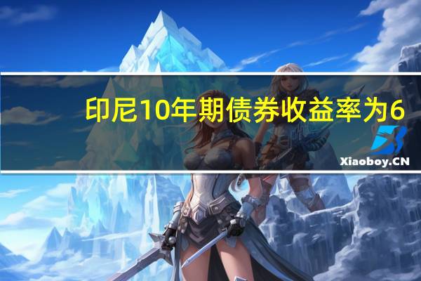 印尼10年期债券收益率为6.725为4月5日以来最高水平