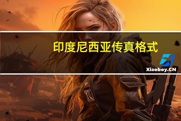 印度尼西亚传真格式(传真格式)