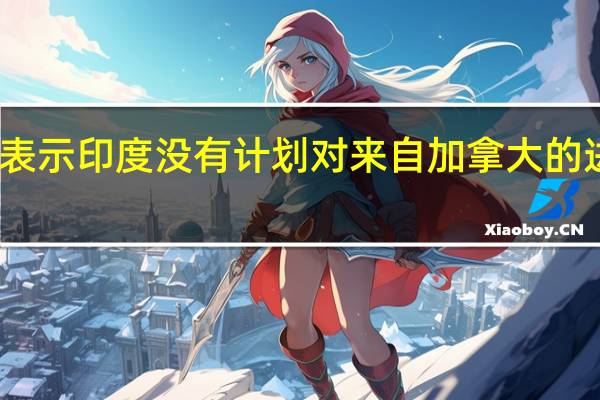 印度政府消息人士表示印度没有计划对来自加拿大的进口或投资实施限制措施