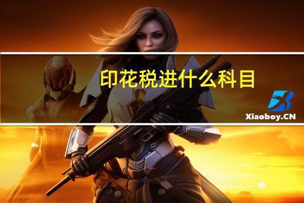 印花税进什么科目