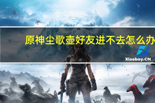 原神尘歌壶好友进不去怎么办-原神尘歌壶好友怎么进