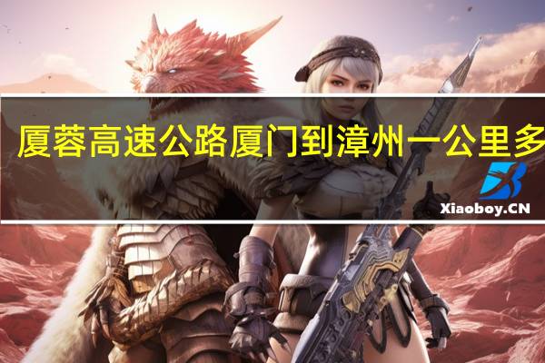 厦蓉高速公路厦门到漳州一公里多少钱