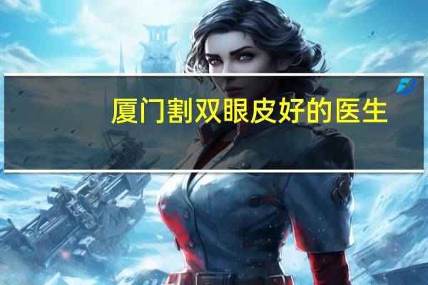 厦门割双眼皮好的医生,厦门割双眼皮公立医院哪家好