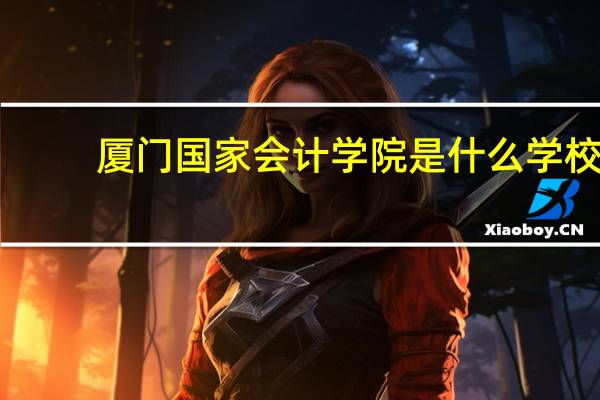 厦门国家会计学院是什么学校