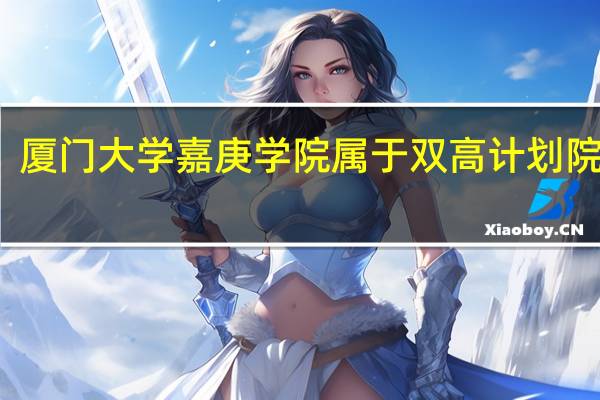 厦门大学嘉庚学院属于双高计划院校吗