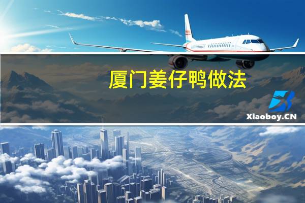 厦门姜仔鸭做法