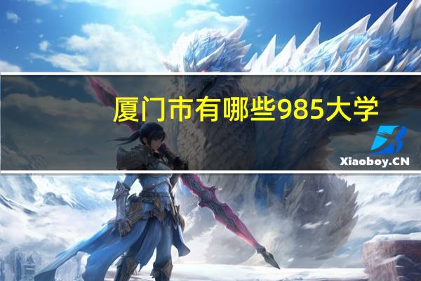 厦门市有哪些985大学