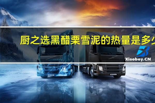 厨之选 黑醋栗雪泥的热量是多少