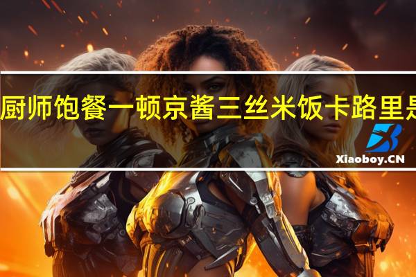 厨师 饱餐一顿 京酱三丝米饭卡路里是多少