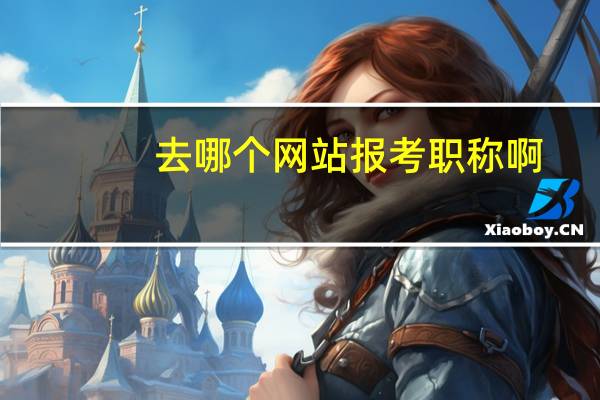 去哪个网站报考职称啊