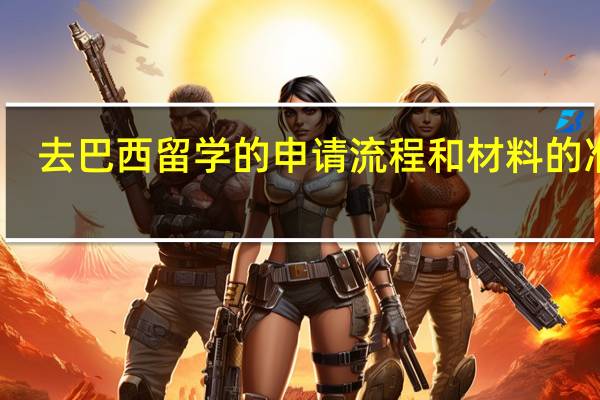 去巴西留学的申请流程和材料的准备