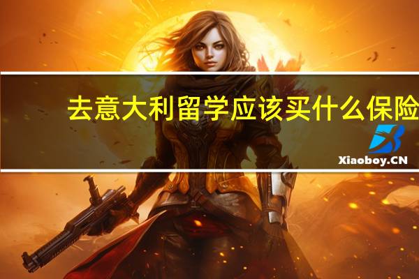 去意大利留学应该买什么保险