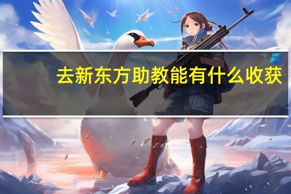 去新东方助教能有什么收获