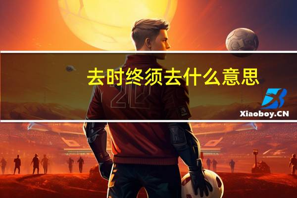 去时终须去什么意思