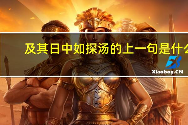 及其日中如探汤的上一句是什么