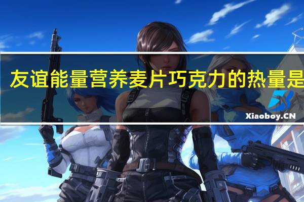 友谊 能量营养麦片巧克力的热量是多少