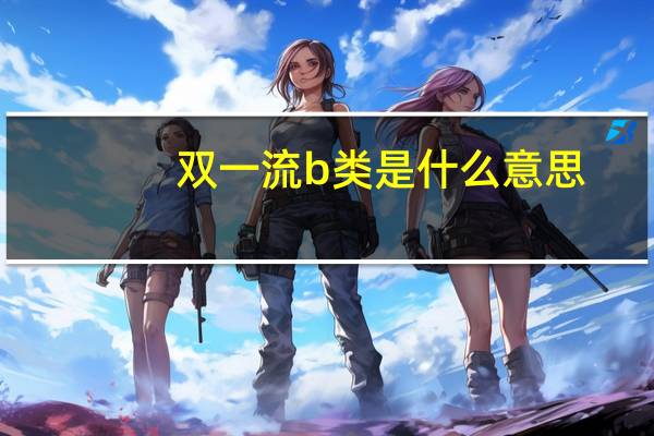 双一流b类是什么意思