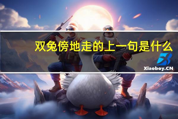 双兔傍地走的上一句是什么