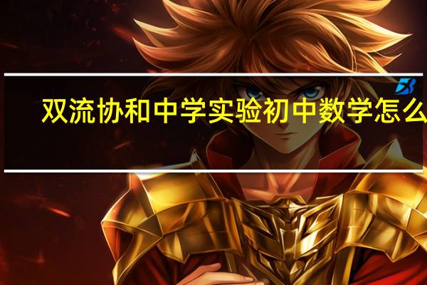 双流协和中学实验初中数学怎么样
