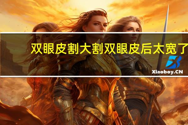 双眼皮割大 割双眼皮后太宽了怎么办