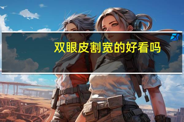 双眼皮割宽的好看吗(双眼皮40公分宽好看吗)