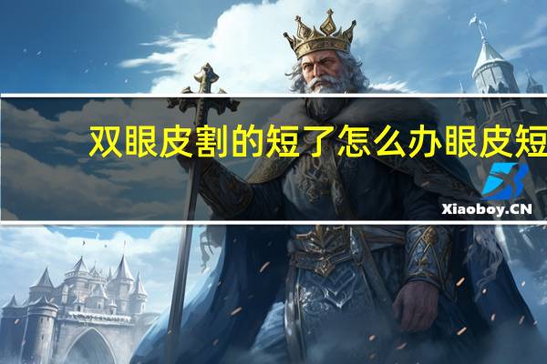 双眼皮割的短了怎么办 眼皮短怎么贴双眼皮