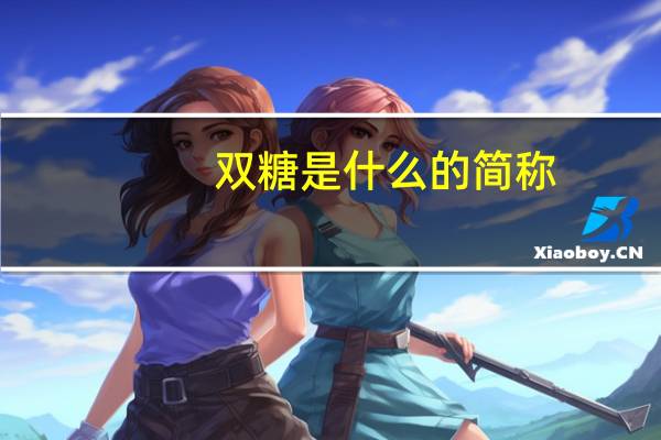 双糖是什么的简称（双糖是什么）