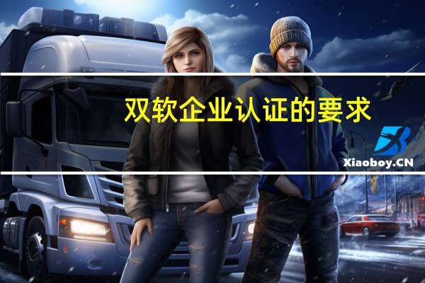双软企业认证的要求（双软企业认定条件）