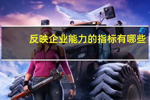 反映企业能力的指标有哪些