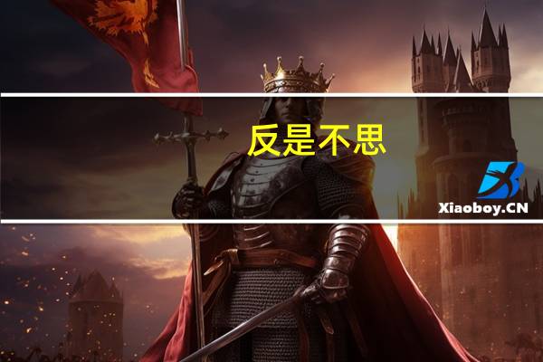 反是不思,亦已焉哉是什么意思