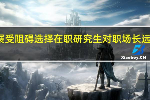 发展受阻碍选择在职研究生对职场长远影响如何