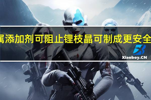 发现碱金属添加剂可阻止锂枝晶 可制成更安全的低成本锂电池