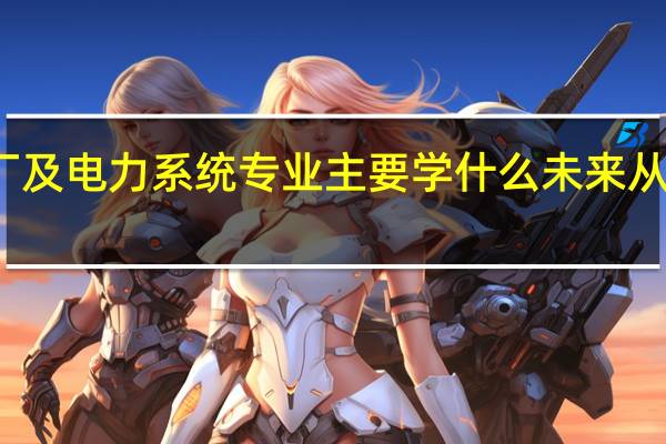 发电厂及电力系统专业主要学什么 未来从事什么工作
